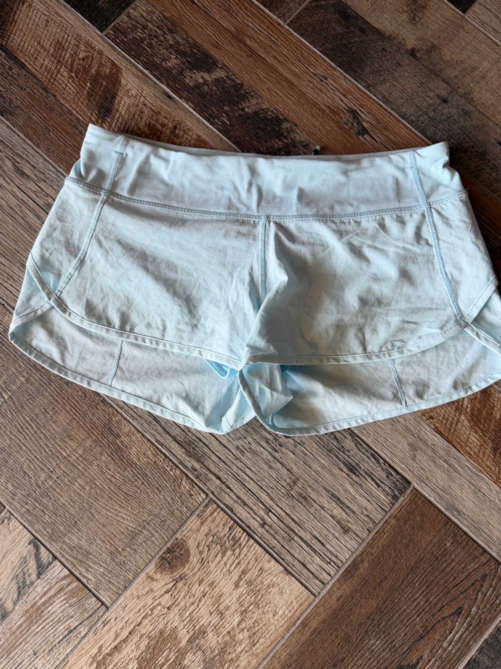 lululemon athletica Speed Up pale blue performance shorts